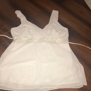 White fancy BCX tank top